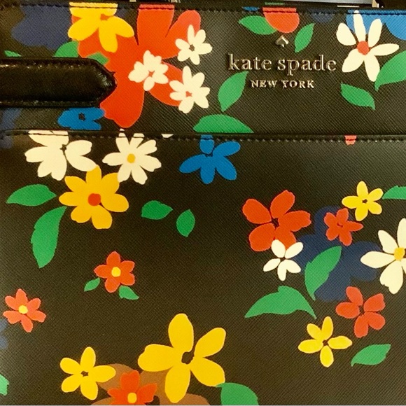 Kate Spade Staci Sailing Floral Medium Satchel Purse Crossbody - Picture 4 of 5